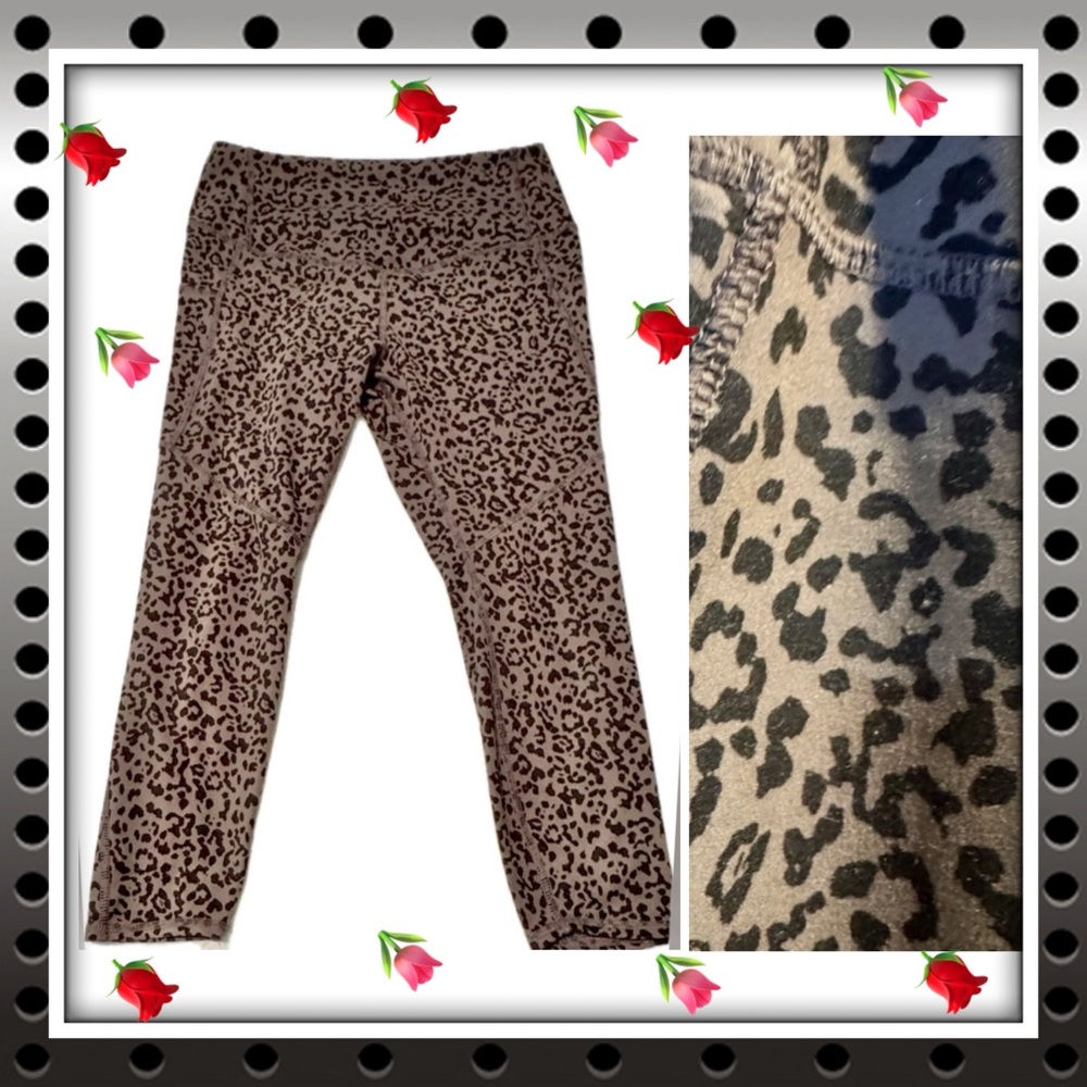 Women’s Evolution and Creation leggings - black & gray animal print - XL
